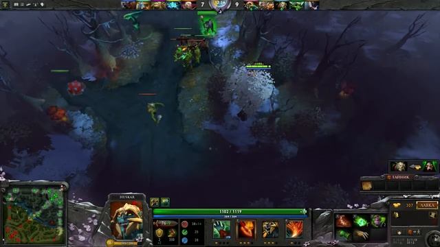 Dota 2 - Игра за Huskar