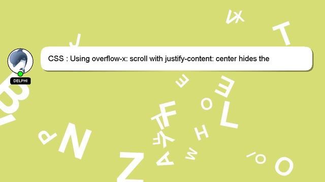 CSS : Using overflow-x: scroll with justify-content: center hides the earlier blocks смотреть онлайн