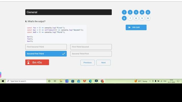 ReactJS interview 11(MCQ Round)| Got SELECTED? for next round | Front end developer interview. смотреть онлайн