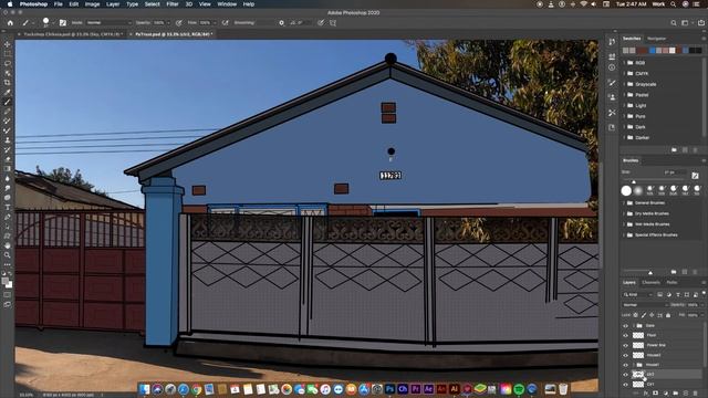 How to create a cartoon background from a real picture in photoshop смотреть онлайн