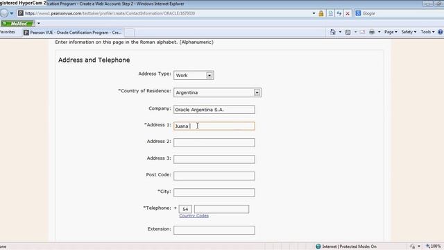 Pearson Vue - Creacion Usuario смотреть онлайн