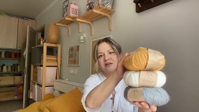 Вязальный Влог: Закончила мужской кардиган. Вяжу Икаты. смотреть онлайн