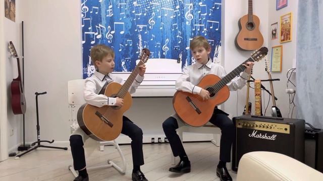 Борисов Кирилл и Борисов Арсений (25.09.2011 и 27.01.2009 г.р. 9 и 12 лет). Гитара дуэт. смотреть онлайн