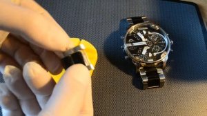 Как укоротить ремешок часов diesel DZ7349