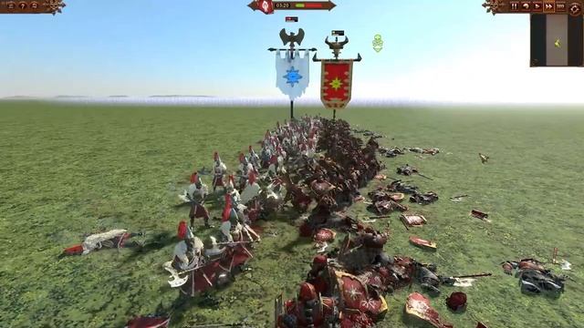 Infernal Guard VS Puremane Company. Total War Warhammer 3 смотреть онлайн