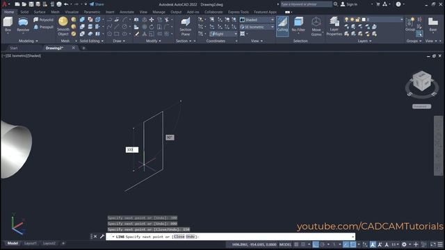 AutoCAD 3D Revolve Command смотреть онлайн