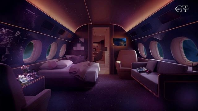 Успокаивающий звук самолета для сна. Роскошная атмосфера люкса самолета - Путешествуйте стильно смотреть онлайн