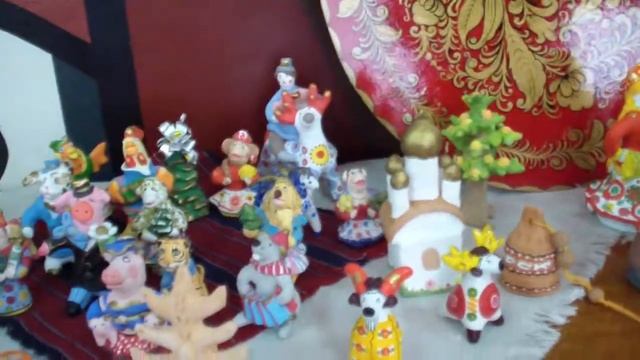 Композиции из изделий народных промыслов Гали Елисеевой смотреть онлайн