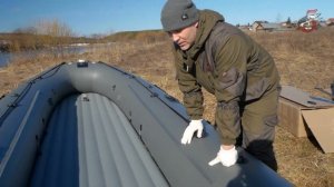 ПВХ лодка Компас 460V ВОДОМЁТ ТОННЕЛЬ Распаковка и обзор