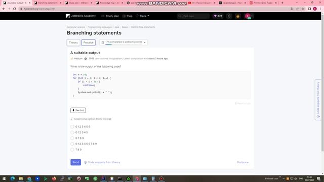 Hyperskill - Branching statements смотреть онлайн
