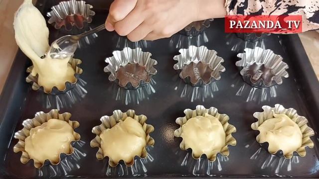 ДОМАШНИЕ КЕКСЫ.ПРОСТАЯ И БЫСТРАЯ ВЫПЕЧКА. ПЫШНЫЕ КЕКСЫ К ЧАЮ | PAZANDA_TV смотреть онлайн