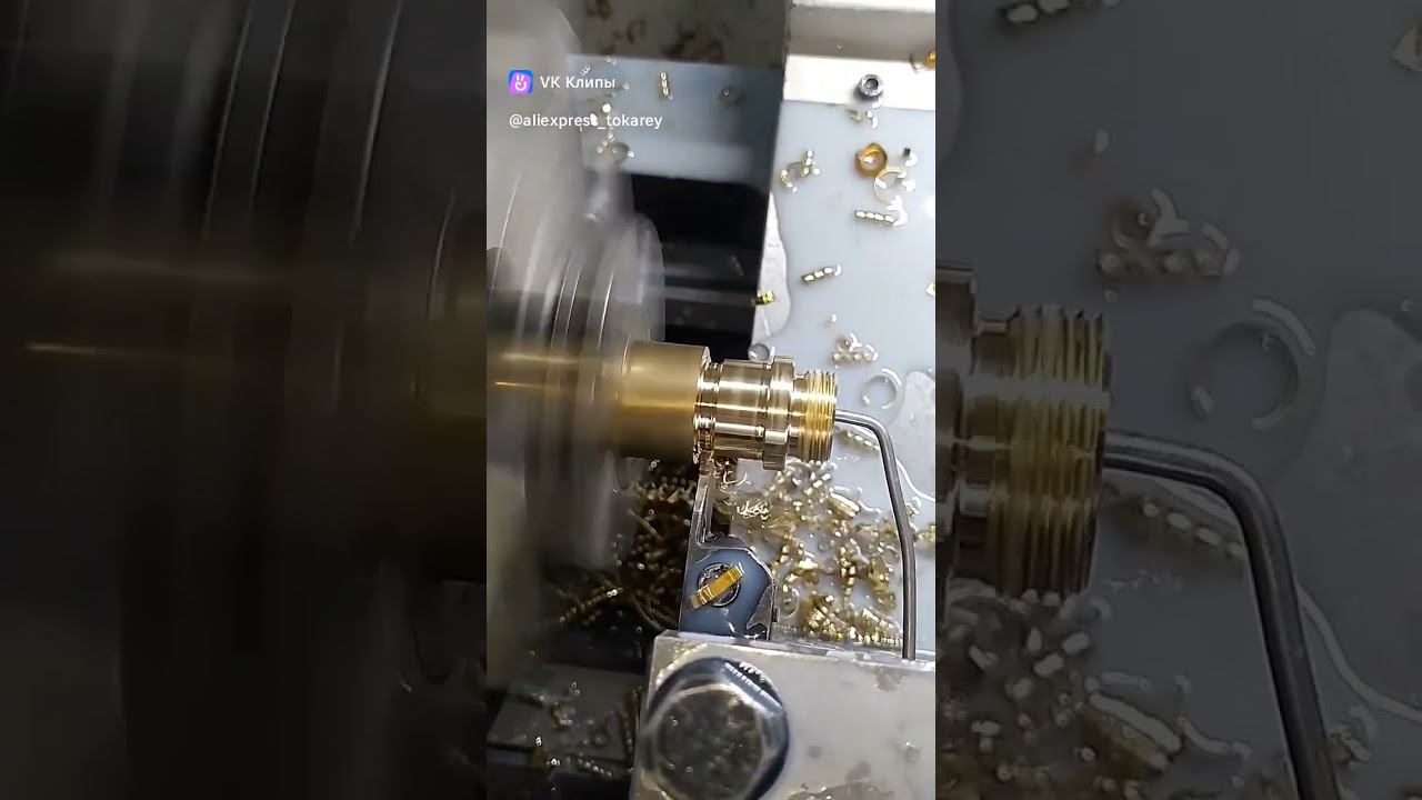 Обработка бронзы на токарном ЧПУ станке #токарный #чпуобработка #бронза смотреть онлайн