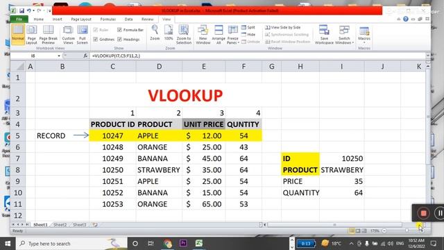 Excel 11 - Vlookup in Excel смотреть онлайн