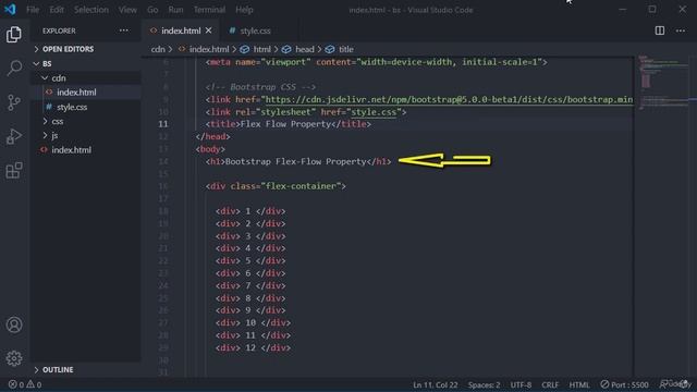 #14 Flex Flow property, Bootstrap Course смотреть онлайн