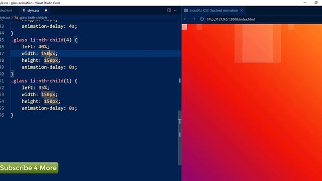 CSS Glass Box Animation Effect [ Step-by-step ] #css смотреть онлайн