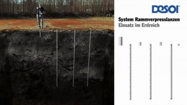 DESOI Инъекции в грунт с помощью пакеров и насоса