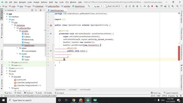 Splash Screen pdf book app in android Studio || Part 11 || Admob App 21 смотреть онлайн