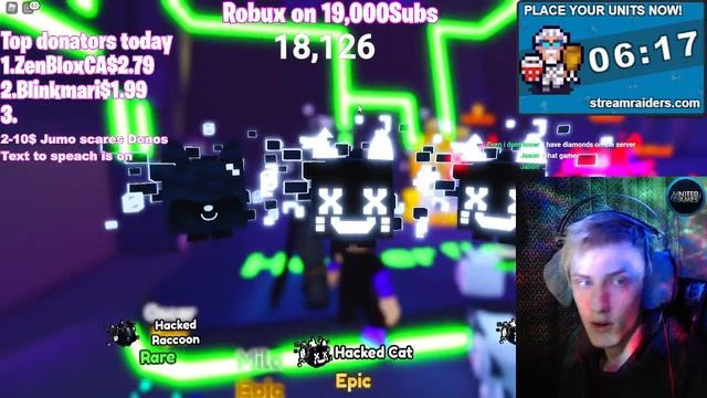 Giving 800 Robux and Free 404 Dark matter Pet Simulator x Roblox live stream Brookhaven Valorant смотреть онлайн