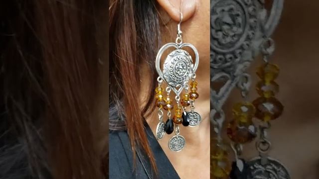 Gothic Boho Earrings at CharmedJems on Etsy Your Store For Boho and Unique Earrings! смотреть онлайн