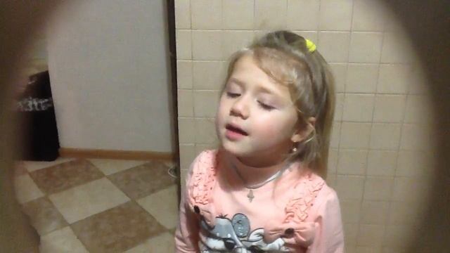 Ольга Горобцова, 4,5 года. Стих 