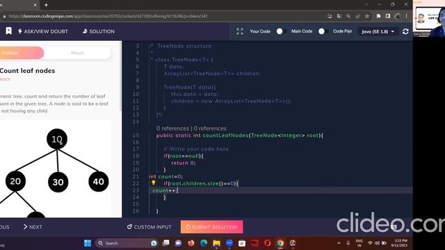 Count leaf nodes using tree || java смотреть онлайн