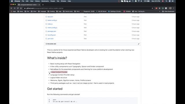 React Native modern starter kit (template) смотреть онлайн
