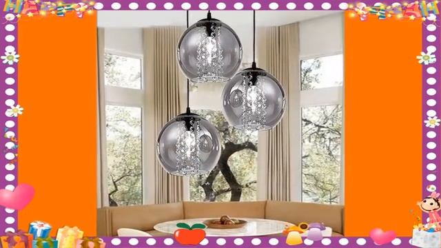 Современные стеклянные светодиодные подвесные светильники, янтарный стеклянный шар, лампы, смотреть онлайн