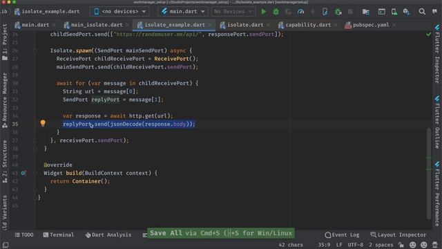 Dart Isolates - Flutter compute function - Multithreading in Dart and Flutter смотреть онлайн