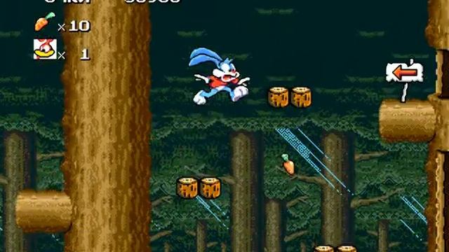Прохождение Tiny Toon Adventures Buster's Hidden Treasure часть-2 [2-2] Друзей надо выручать! смотреть онлайн