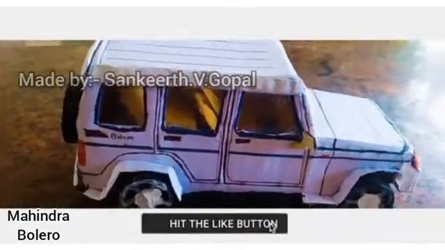 Handmade | Mahindra Bolero car minature with cardboard | full making video | #Malayalam #bolero #sv смотреть онлайн