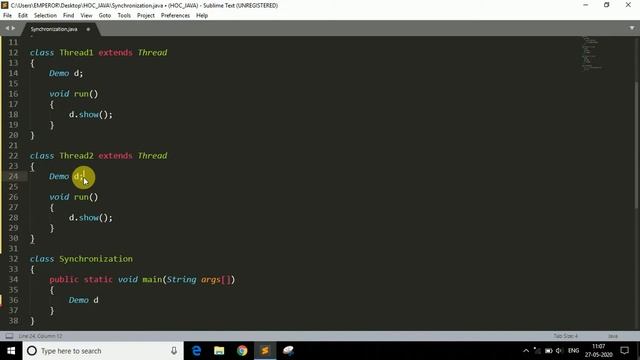 46 | Thread Synchronization | 'synchronized' Keyword смотреть онлайн