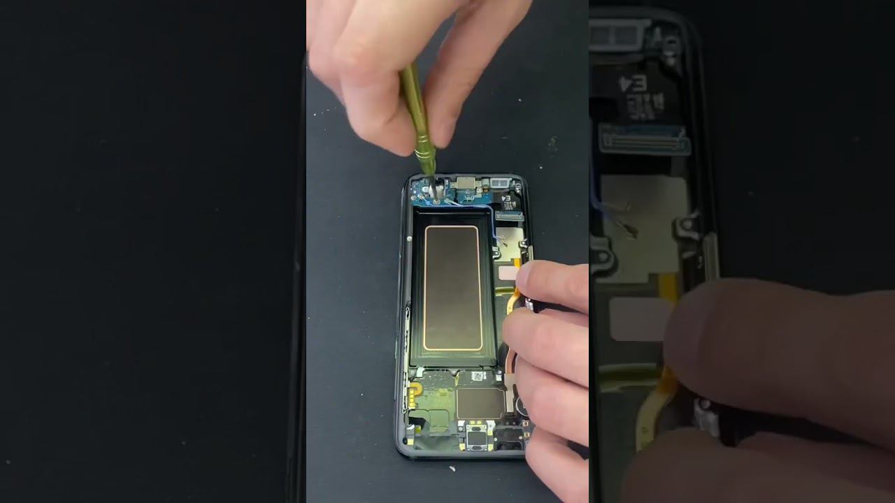 Откуда взялось желтое пятно⁉️ #ремонттелефона #ремонтSamsung #ремонтhuawei смотреть онлайн