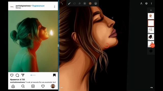 Рисунок с нуля Infinite Painter / How to draw in Infinite Painter смотреть онлайн