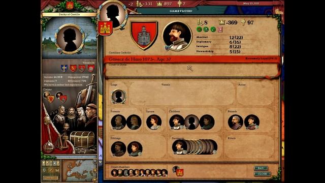 Let's Play Crusader Kings: Deus Vult - Part 18 - 500 gold is Excessive смотреть онлайн