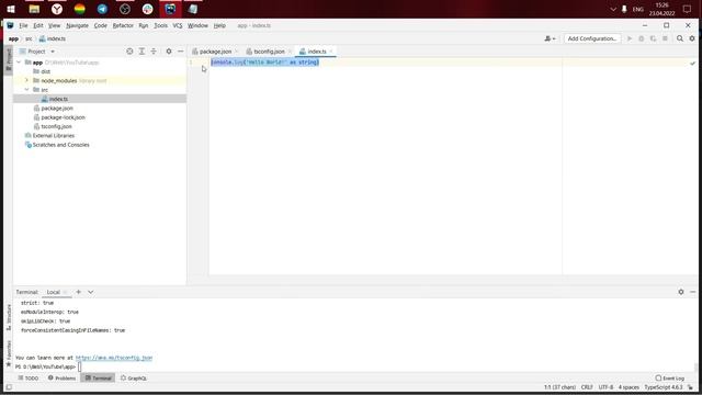 Как писать на TypeScript в Node.js смотреть онлайн