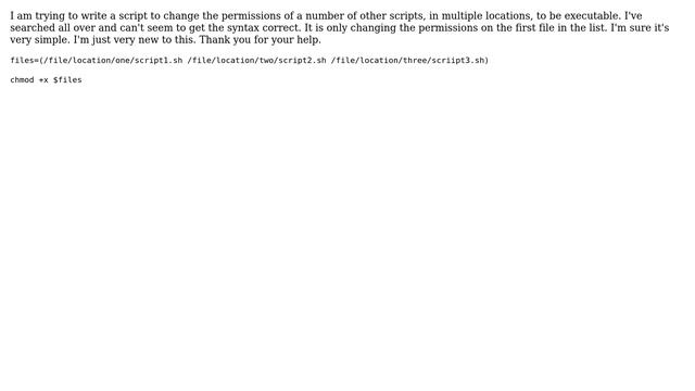 Unix & Linux: Changing permission on multiple files within bash (2 Solutions!!) смотреть онлайн