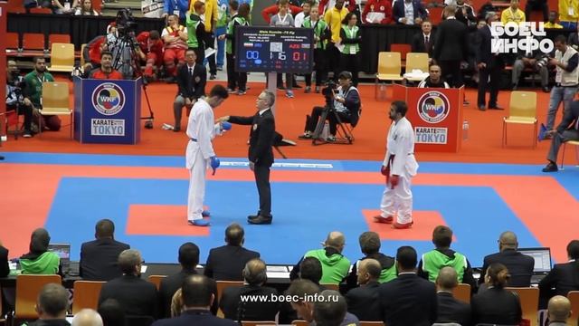 Rafael Aghayev vs. Asiabari Aliasghar. Semifinal. World Karate Championship 2016, Linz, Austria HD смотреть онлайн