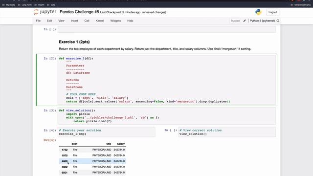 Dunder Data Pandas Challenge #5 смотреть онлайн
