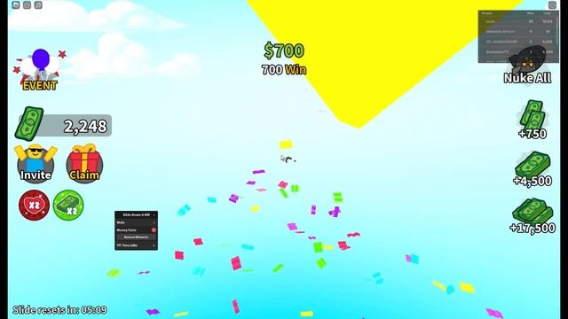 Roblox Slide Down A Hill Script - Money Farm | Remove Obstacles смотреть онлайн
