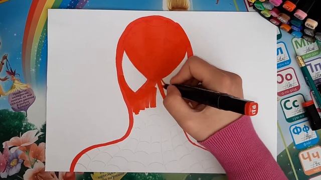 Рисуем Человека паука смотреть онлайн