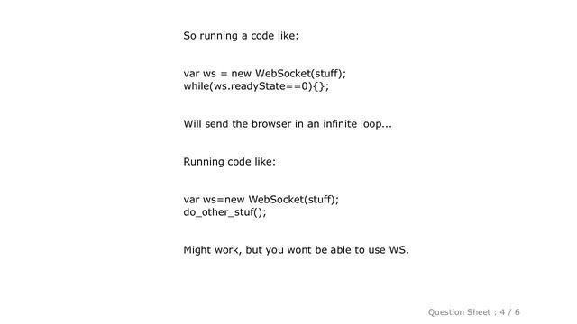 HTML : Chrome websockets, readystate always on 0 смотреть онлайн