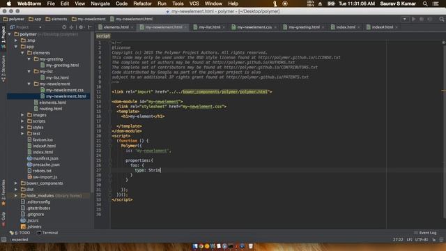 Polymer 1.0 Tutorial #8 Data Binding in Polymer web app tutorial смотреть онлайн