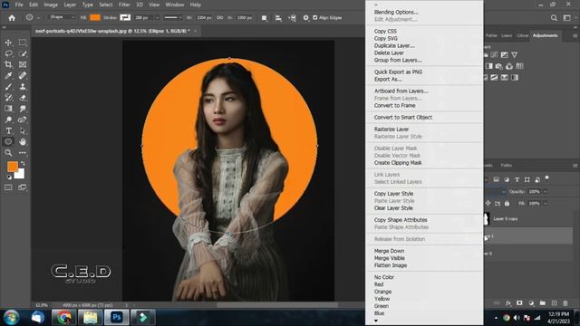 Orange Circles: Photoshop Tutorial - Glow Effect in Photshop смотреть онлайн