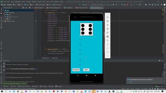 Dice Game in Kotlin using Android Studio смотреть онлайн