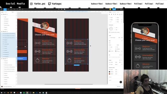 Designing a Random exercise generator App in Figma.. смотреть онлайн