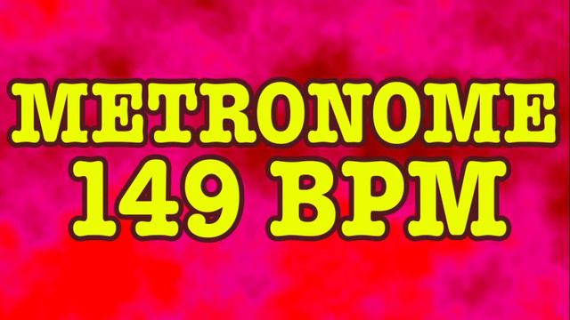149 BPM Metronome - Psychedelic Metronome - 10 Minutes - 149BPM Click Track - Metrónomo 149 BPM смотреть онлайн