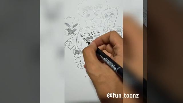 how to draw cartoon characters (time lapse + inking ) смотреть онлайн