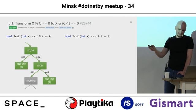 #dotnetby meetup - 34 – Как добавить свою оптимизацию в Jit, Егор Богатов смотреть онлайн