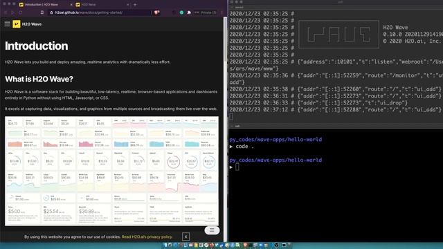 "Hello World" H2O Wave Web App in Python [H2O.ai WAVE Tutorial] смотреть онлайн