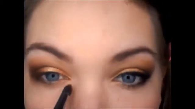 Copper Golden - Brown Eye shadow look смотреть онлайн